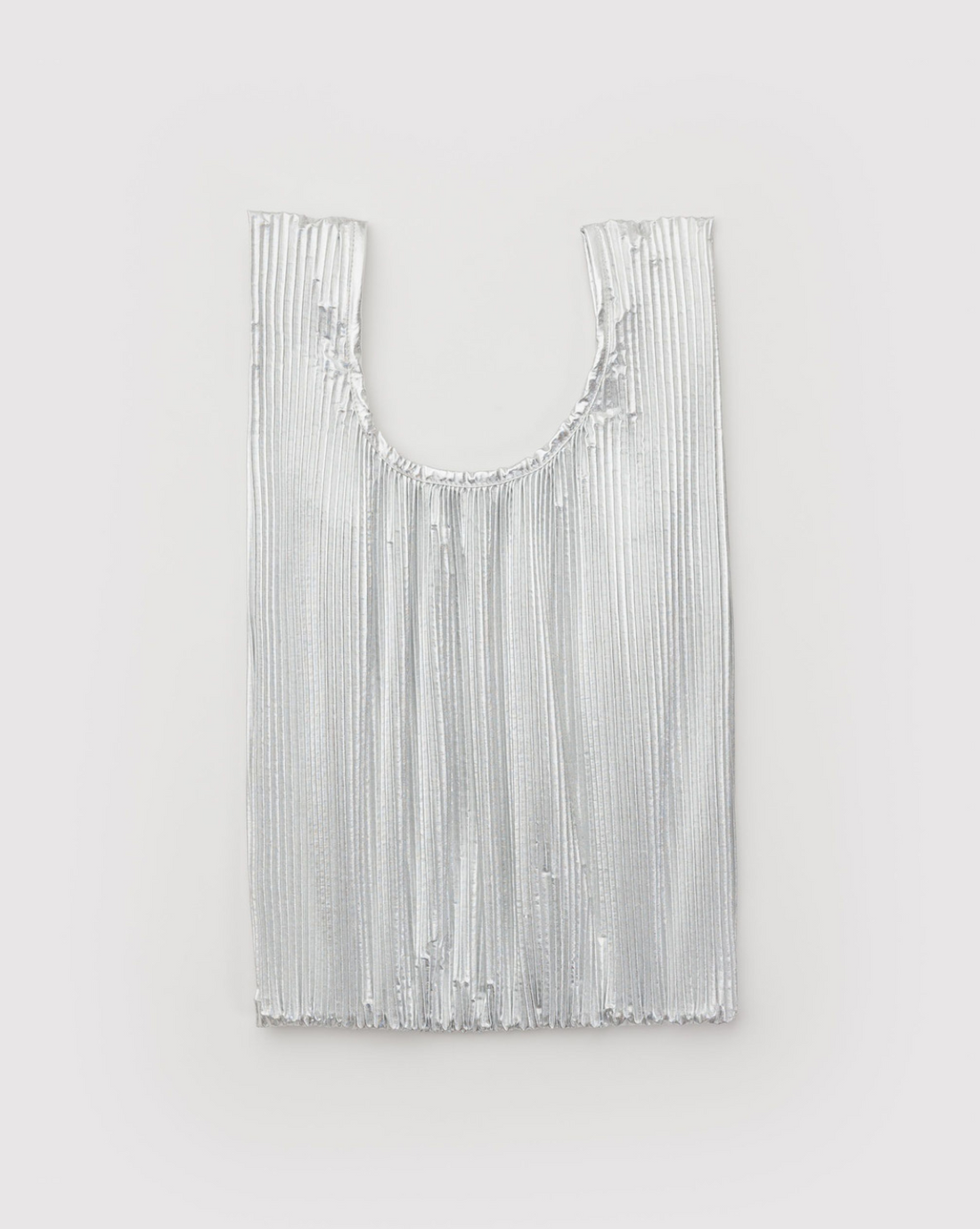 Pleated Metallic Baggu