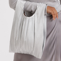 Pleated Metallic Baggu