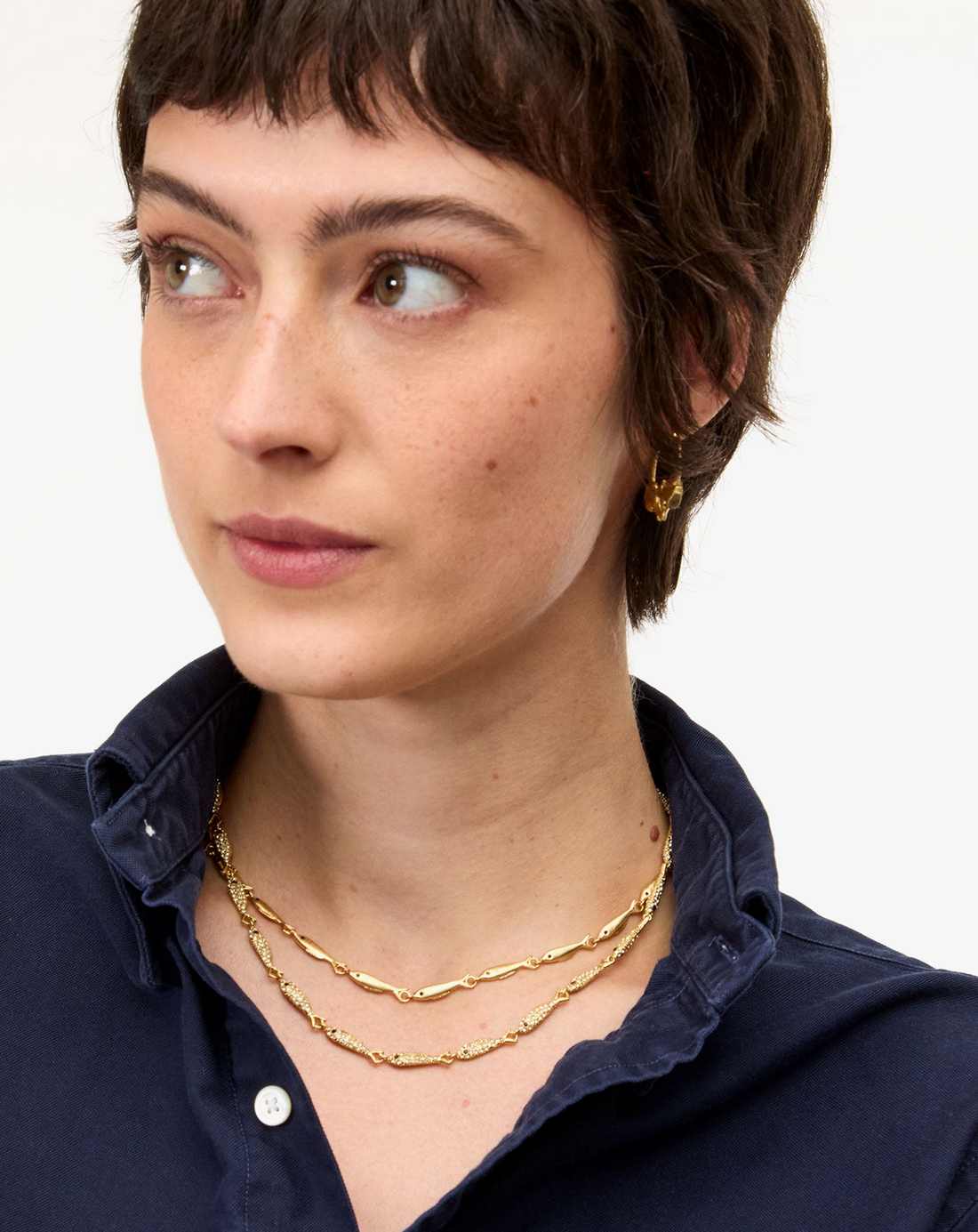 Le Pavé Sardine Necklace