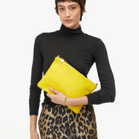 Flat Clutch Citron