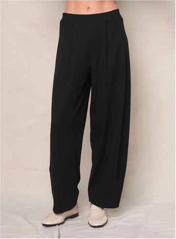 Luxe Ponte Barrel Trouser