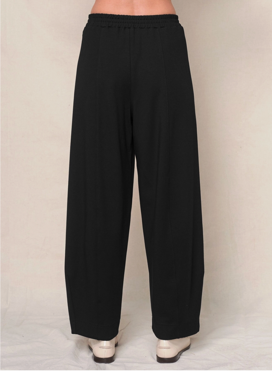 Luxe Ponte Barrel Trouser