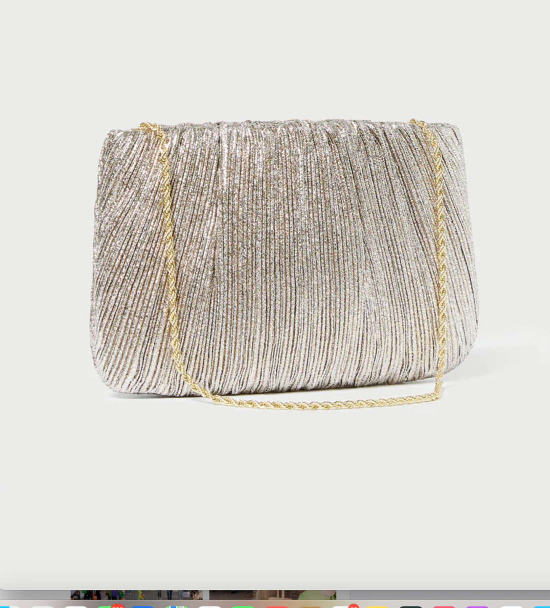 Brit Pleated Clutch