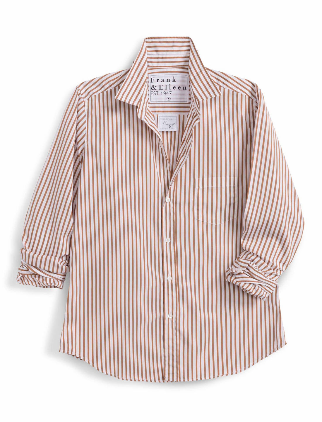 Barry Tan Stripe Button Up