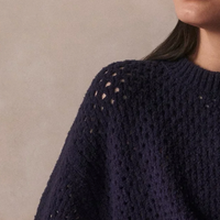 Grady Boucle Sweater Blue