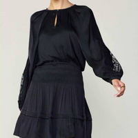 Lace Sleeve Mini Dress