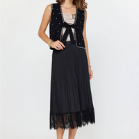 Crystal Beaded Knit Vest