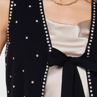 Crystal Beaded Knit Vest