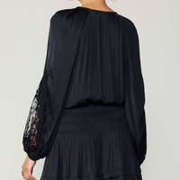 Lace Sleeve Mini Dress