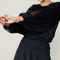 Lace Sleeve Mini Dress