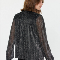 Metallic Button Down Top