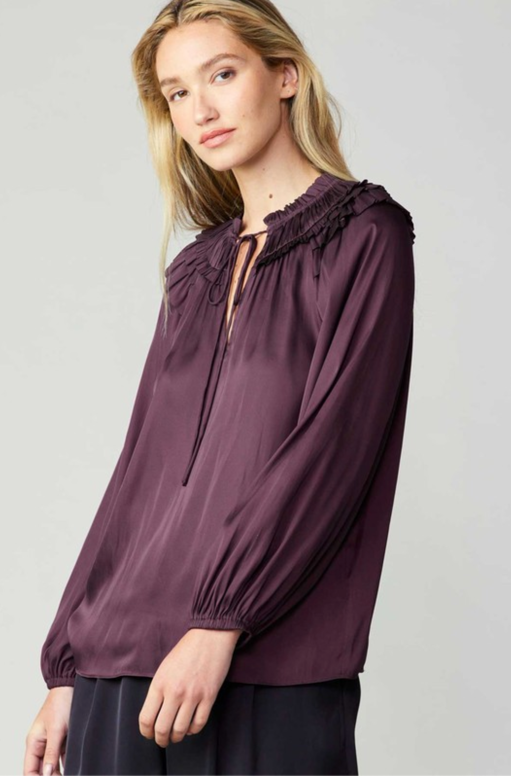 Shoulder Ruffle Top