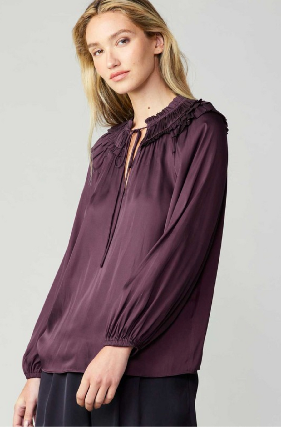 Shoulder Ruffle Top