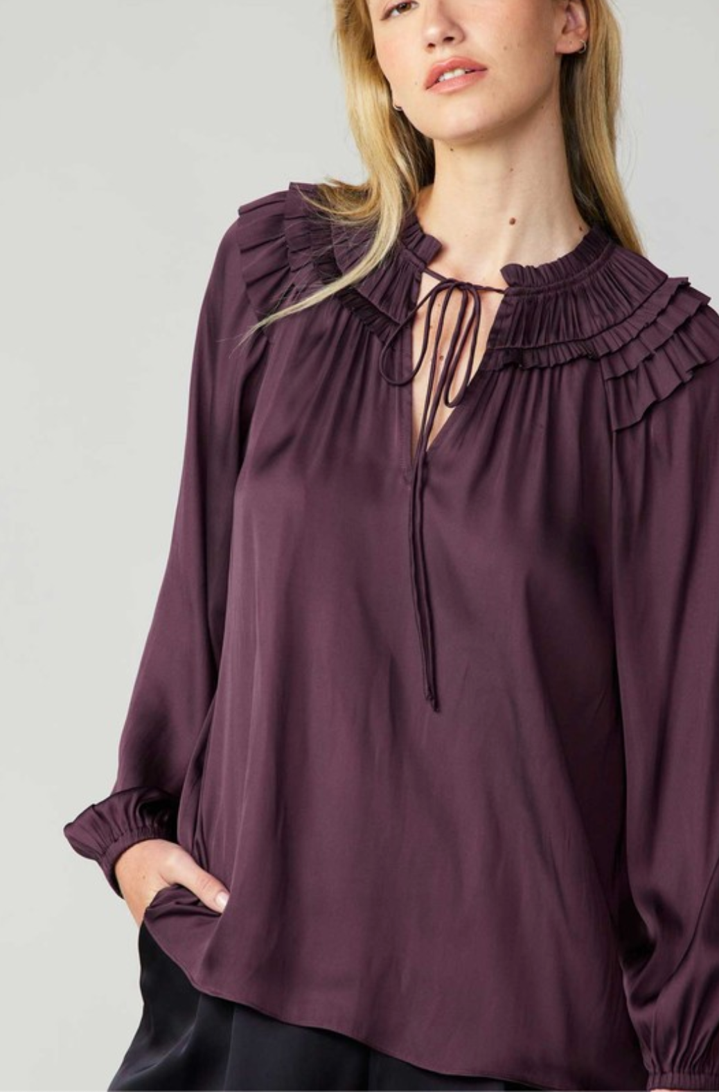 Shoulder Ruffle Top