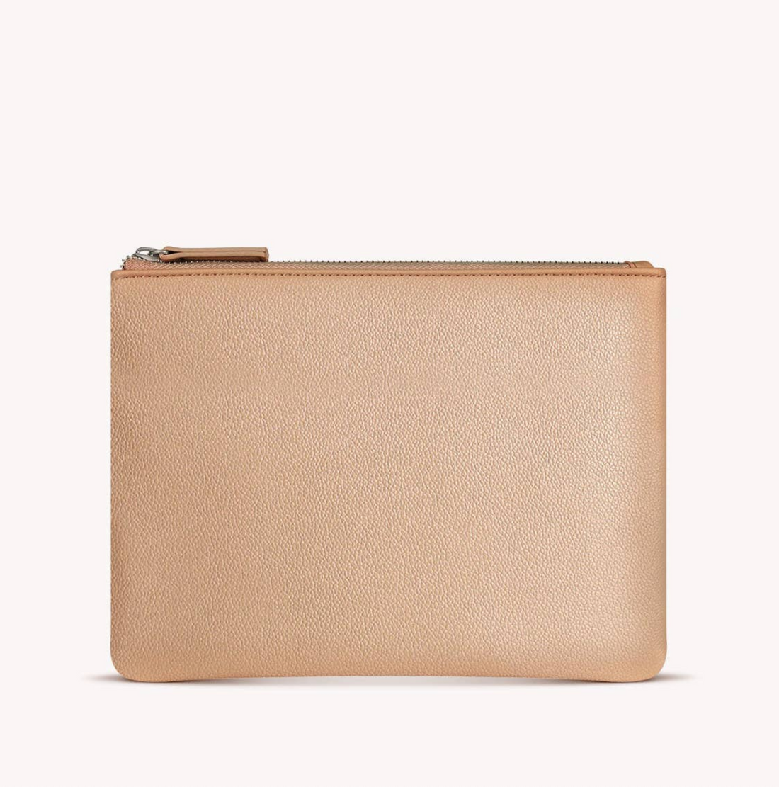 Vegan Leather Zipper Pouch