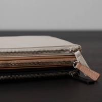 Vegan Leather Zipper Pouch