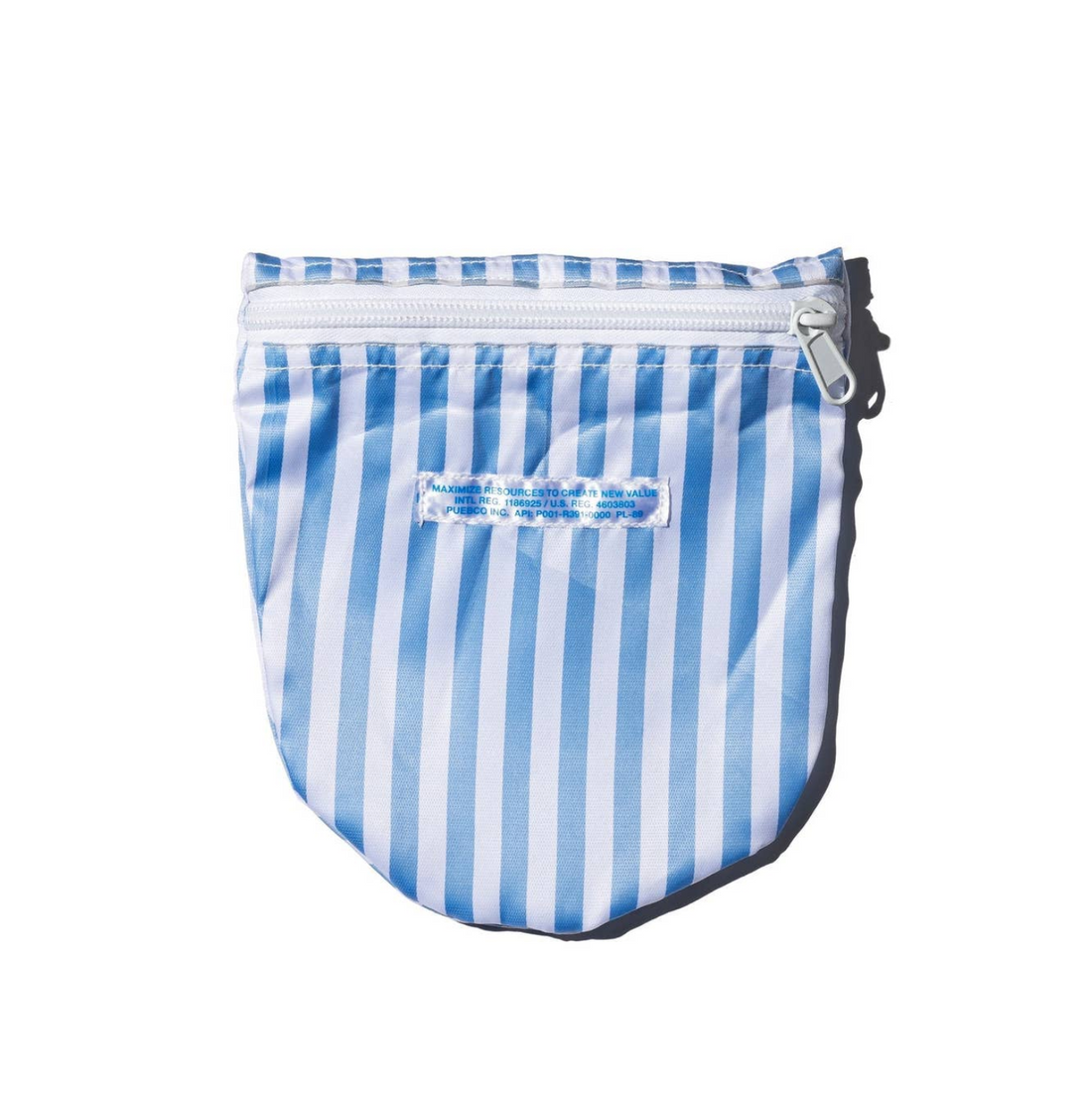 Striped Semi-Circle Pouch