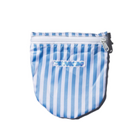 Striped Semi-Circle Pouch