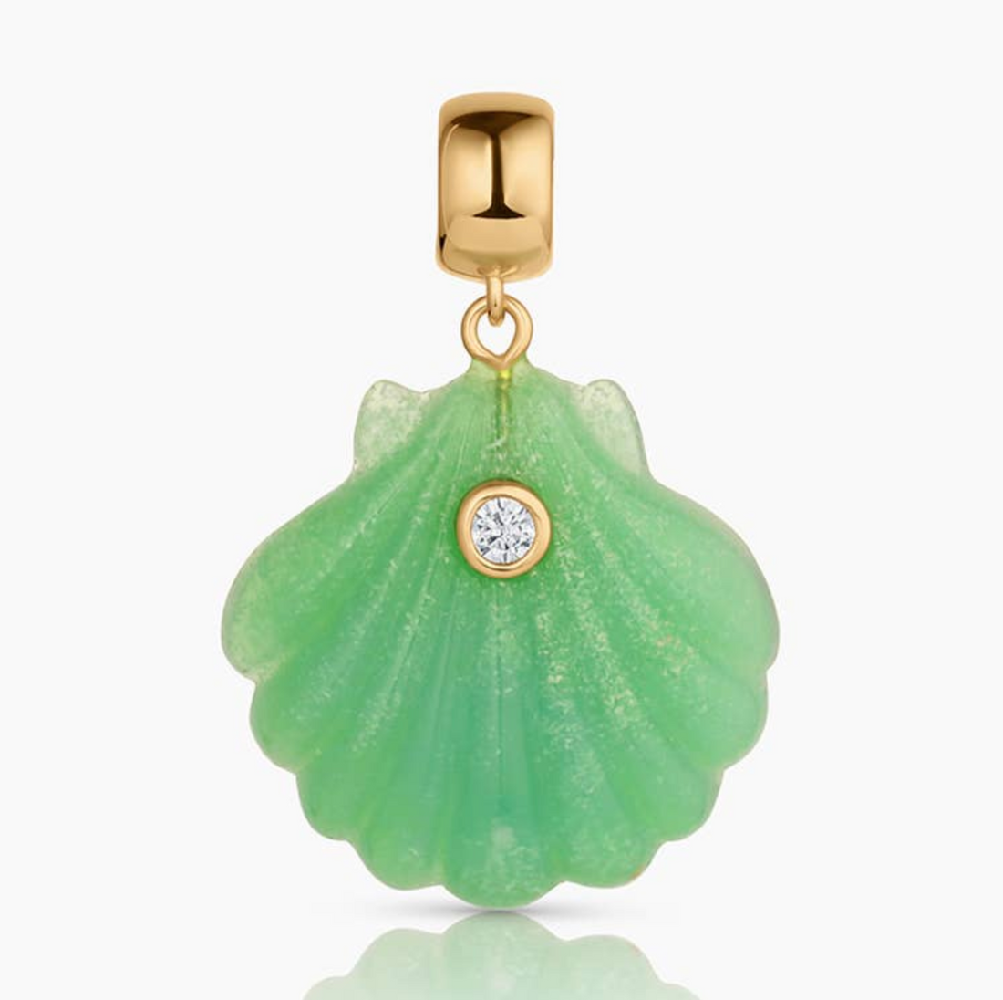 Coquille Chrysoprase Charm