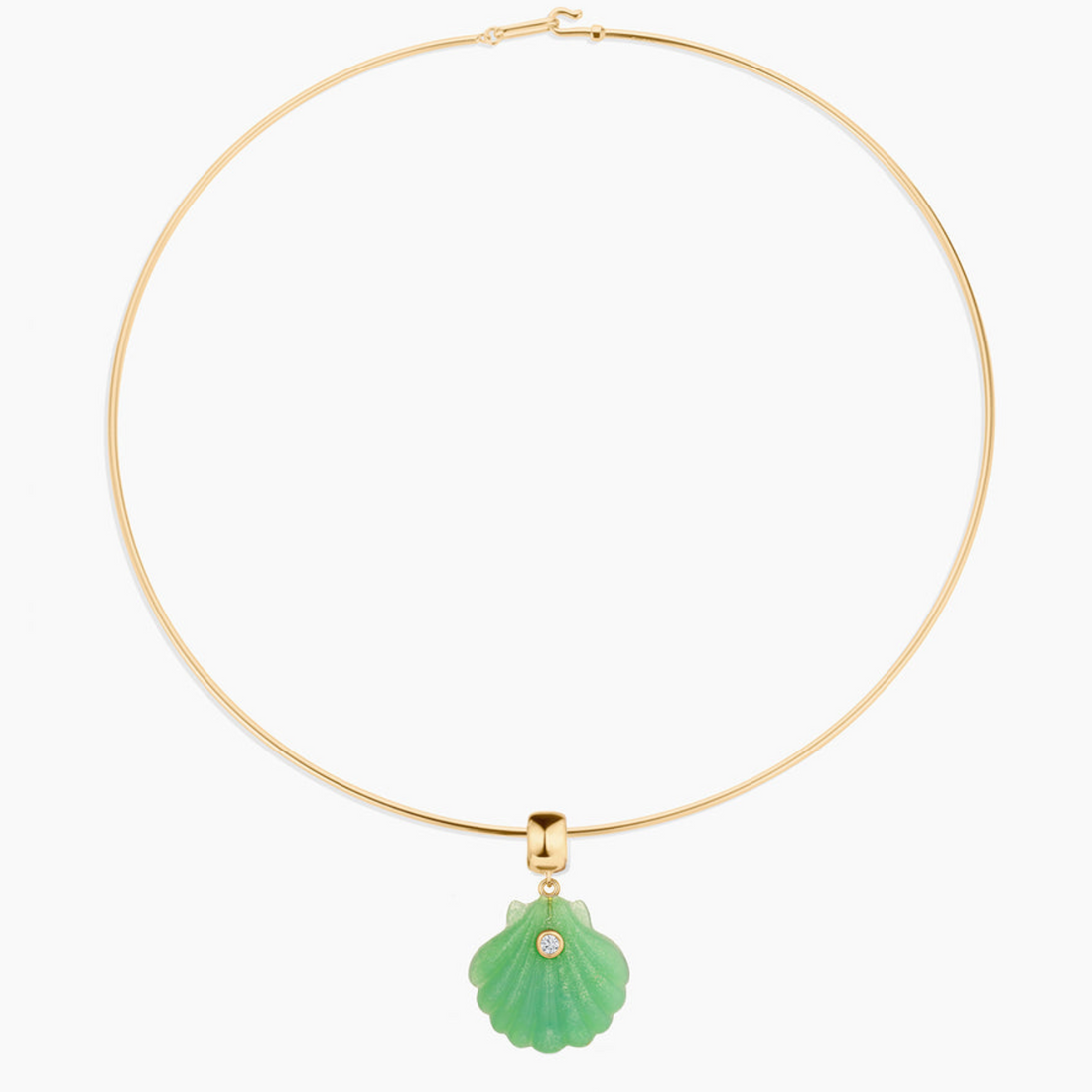Coquille Chrysoprase Charm