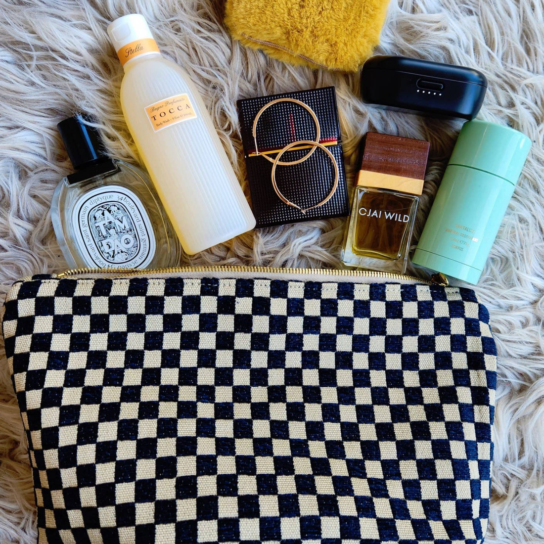 Checkered Velvet Traveller