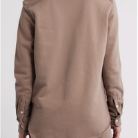 Eileen Fleece Button Up Brulee