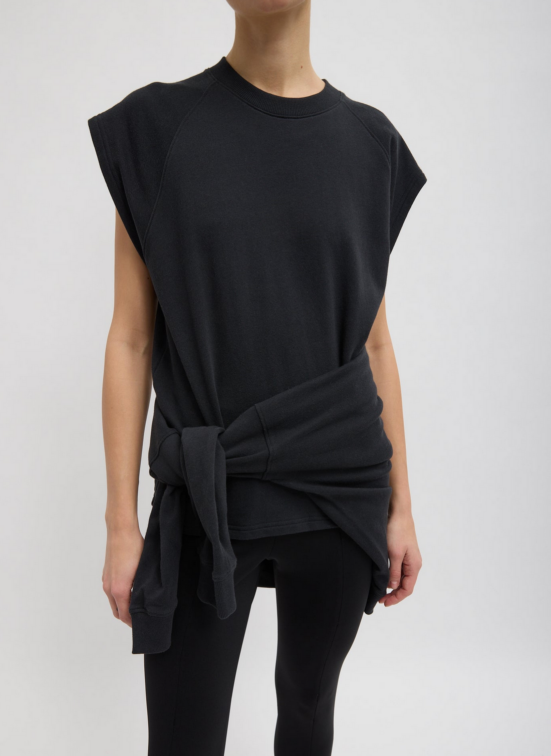 Sweatshirting Sleeveless Easy Top
