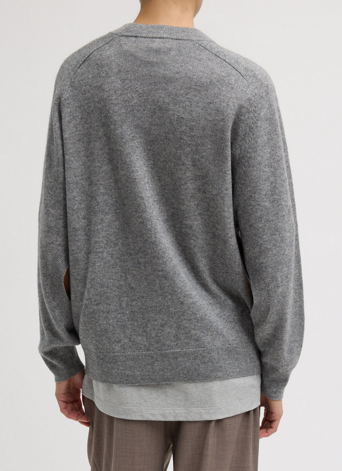 Cut Out Sleeve Crewneck