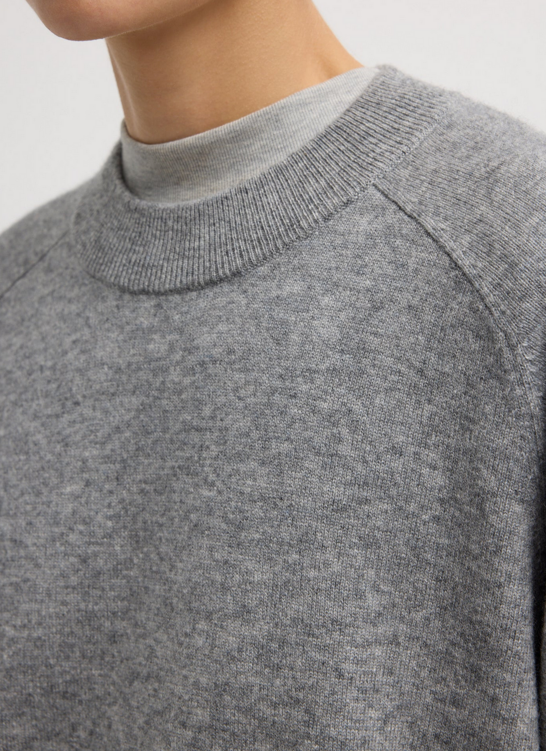 Cut Out Sleeve Crewneck