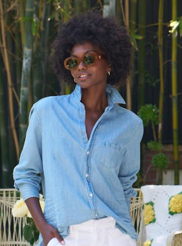 Barry Denim Button Up