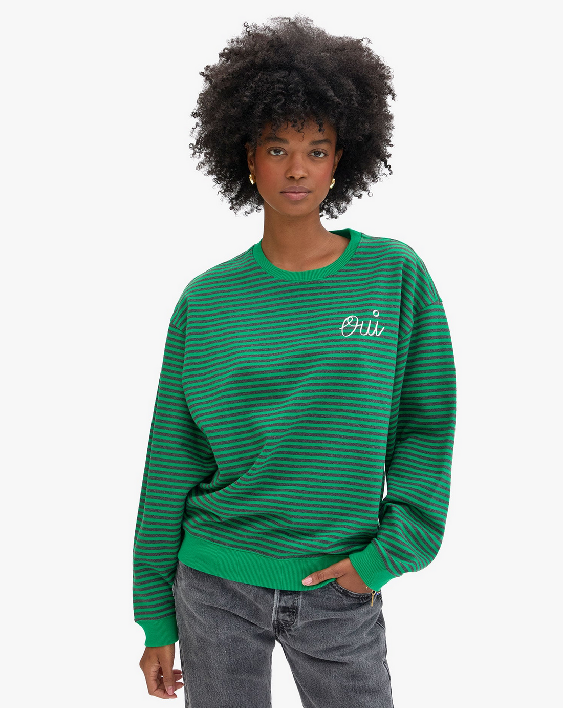 Oui Stripes Sweatshirt