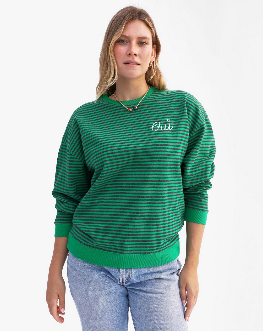 Oui Stripes Sweatshirt