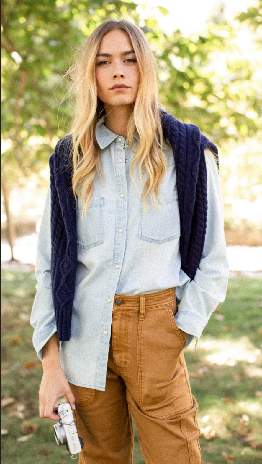 Denim Western Shirt