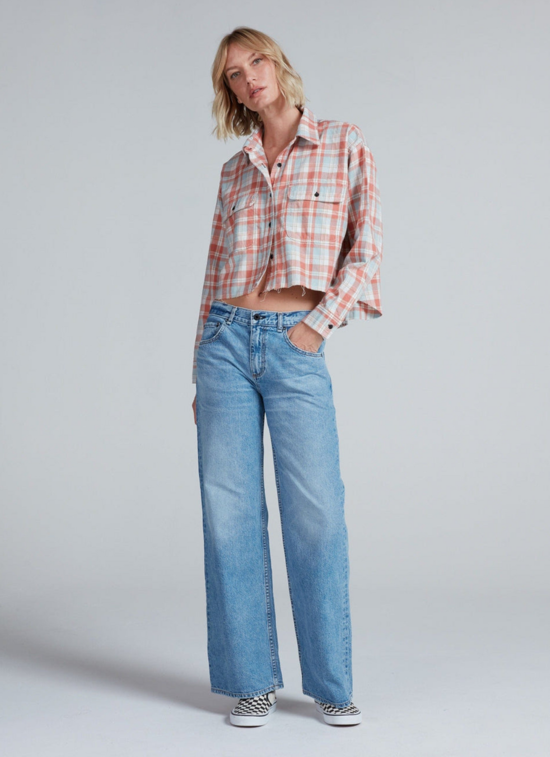 Crosby Orange Plaid Flannel