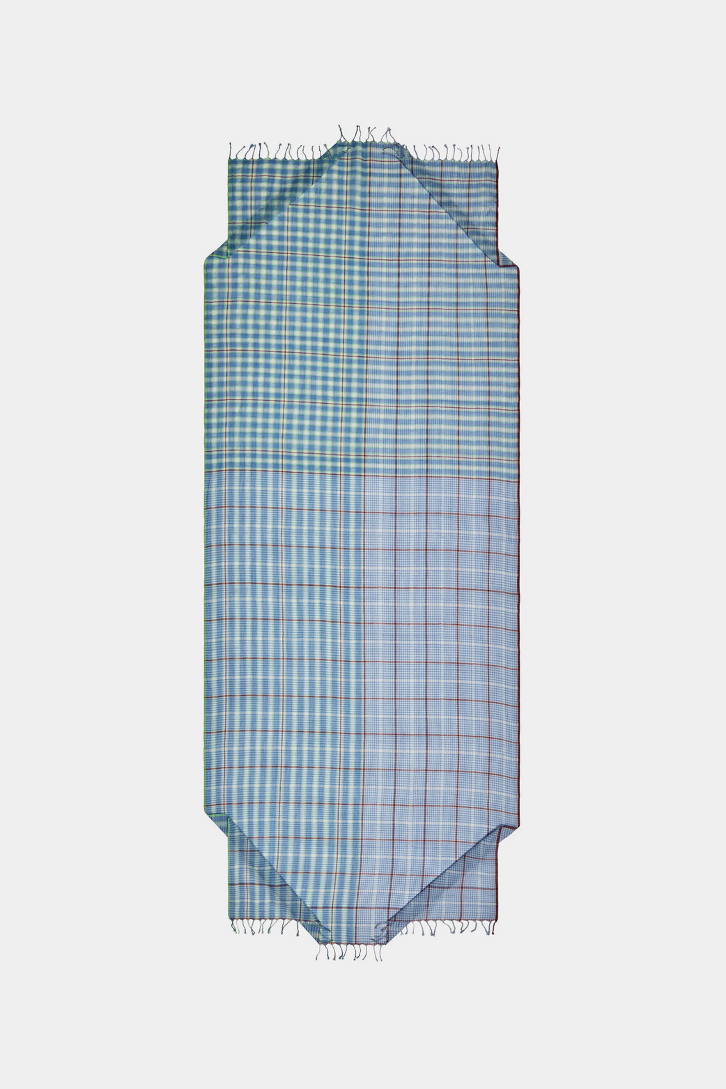 Blue Plaid Stole