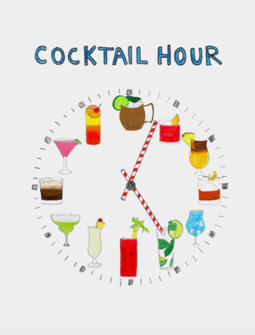Cocktail Hour Crop Tee
