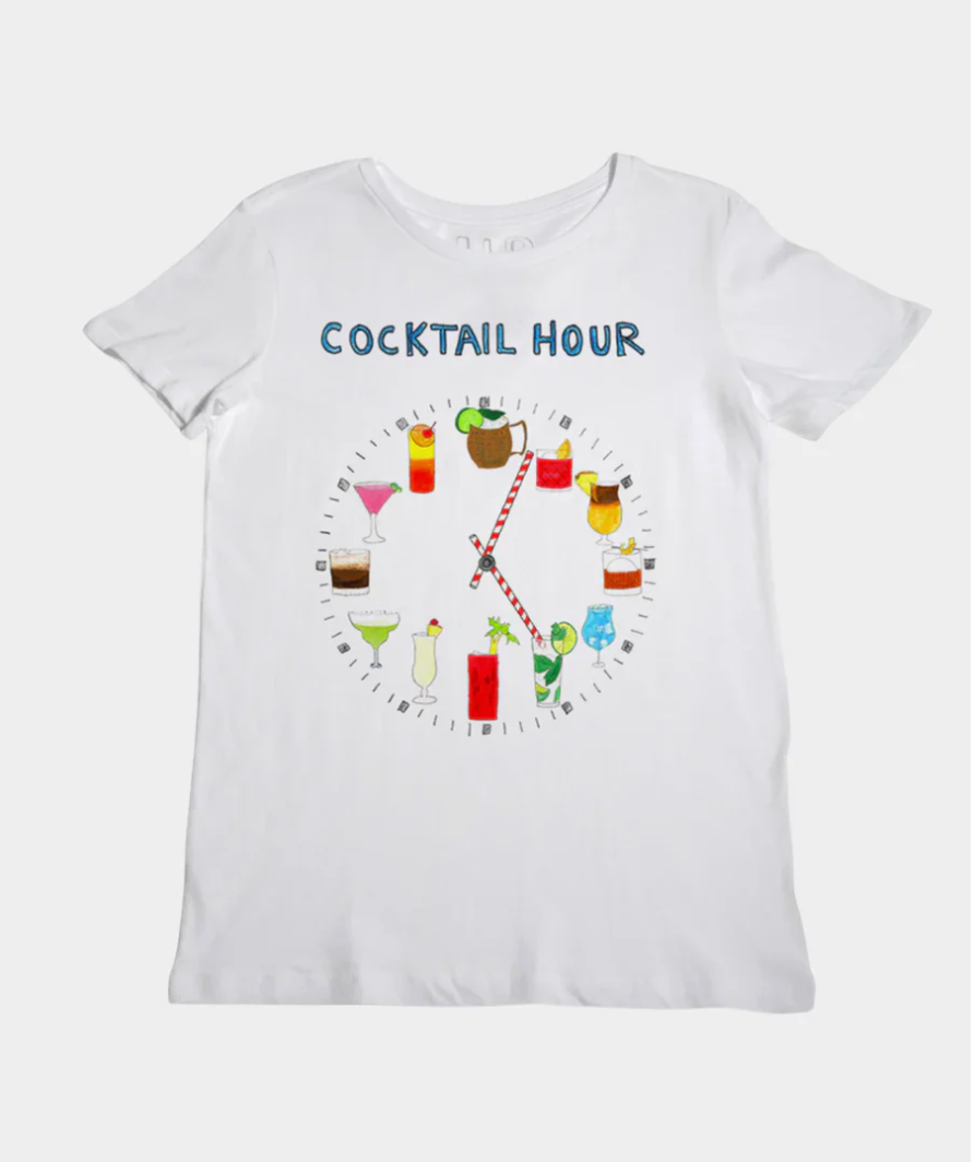 Cocktail Hour Crop Tee
