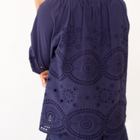 Sophie Demi Eyelet Top