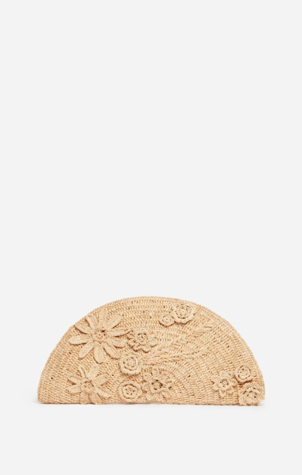 Raffia Floral Clutch