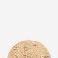 Raffia Floral Clutch