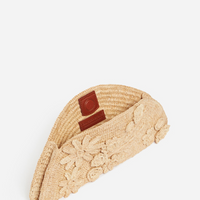 Raffia Floral Clutch