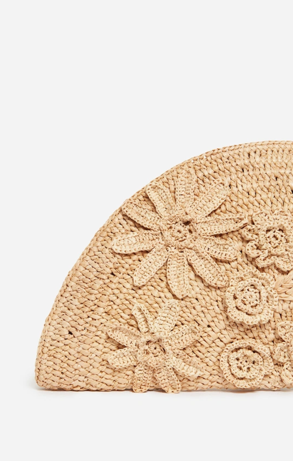Raffia Floral Clutch