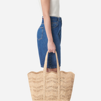 Raffia Cabas Tote