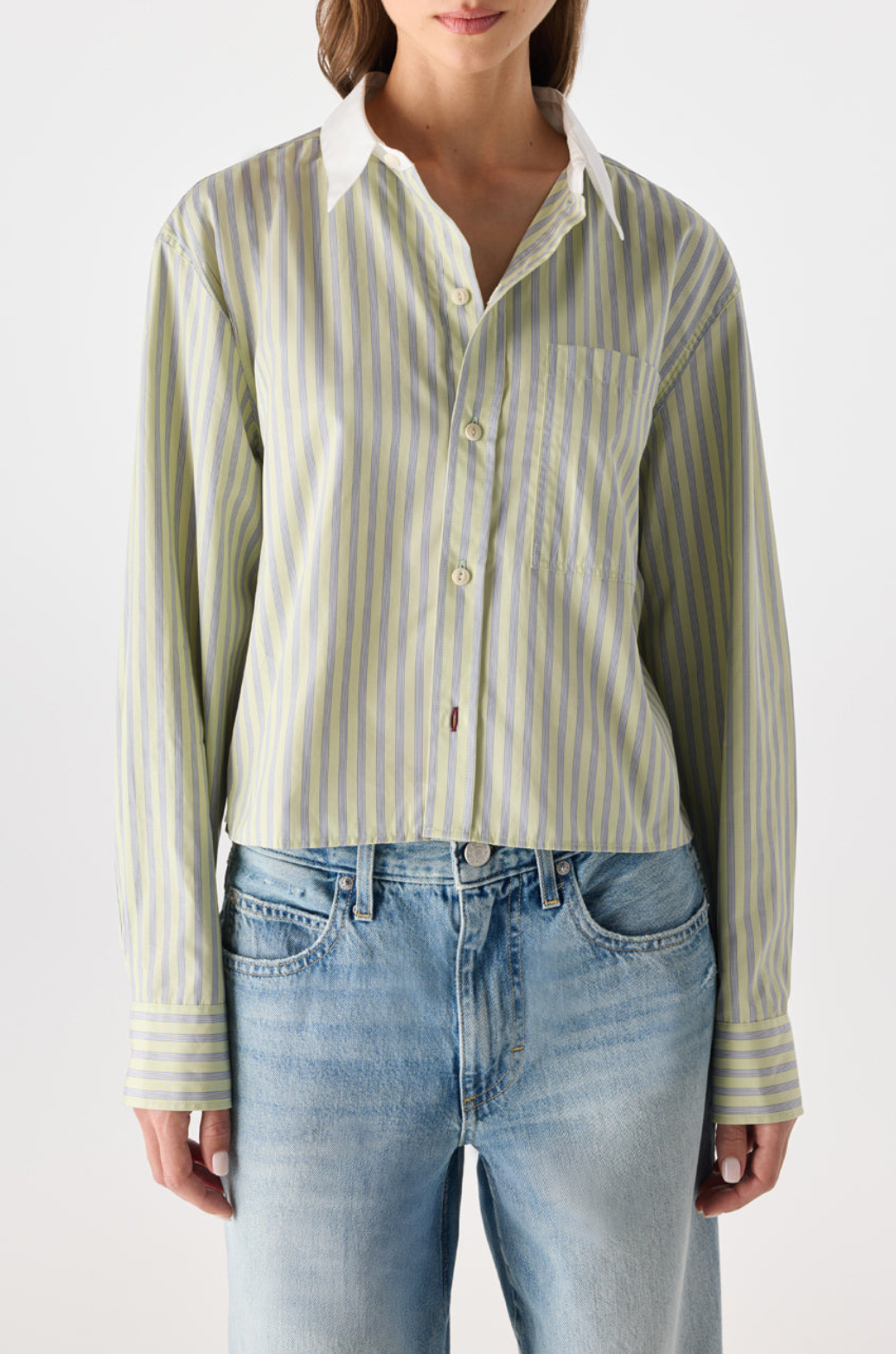 Ruth Crop Shirt Thistle