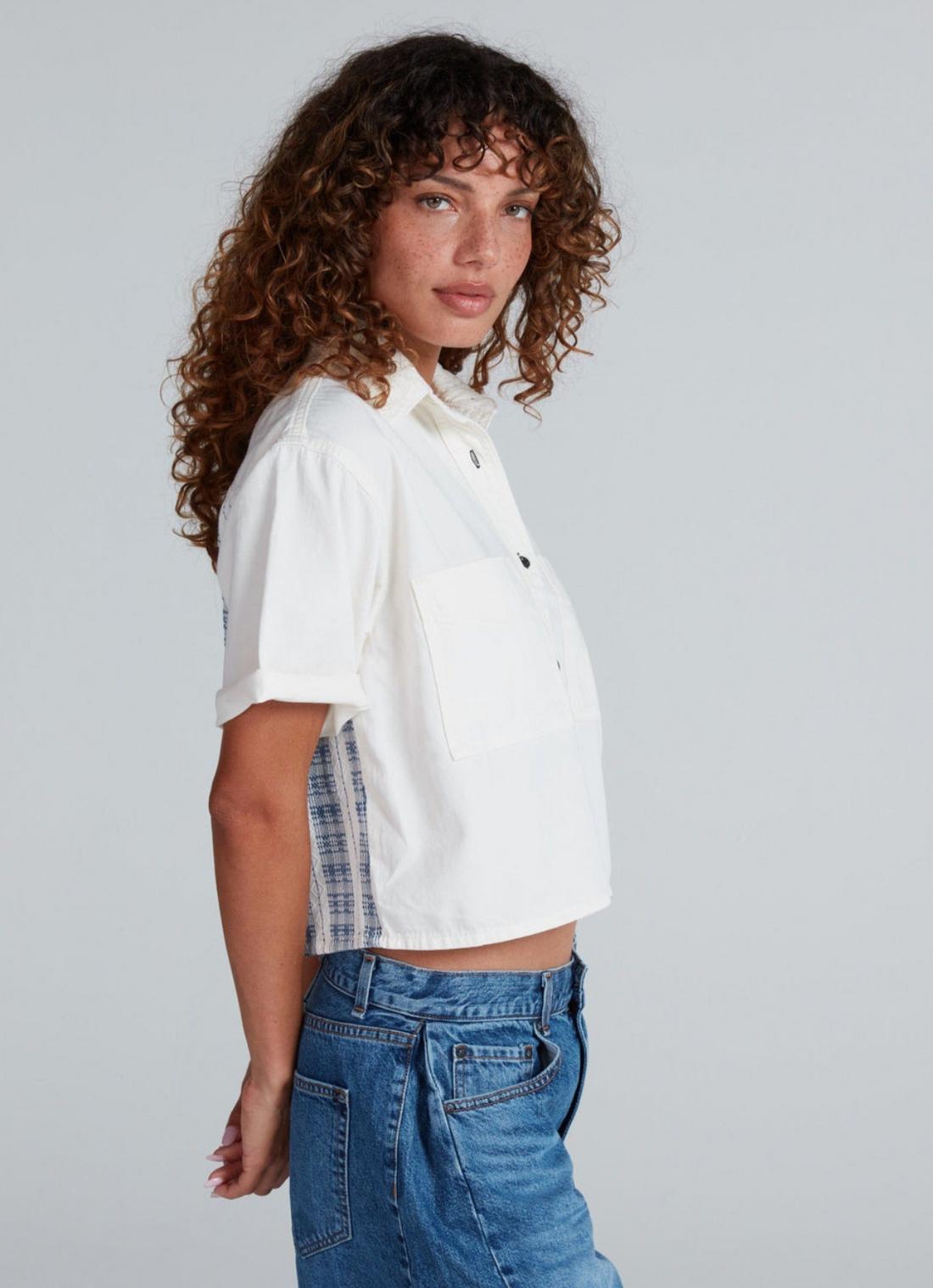 Short Sleeve Combo Shirt