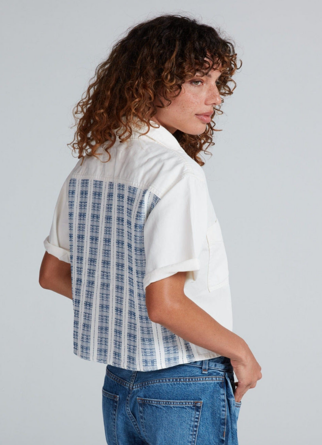 Short Sleeve Combo Shirt