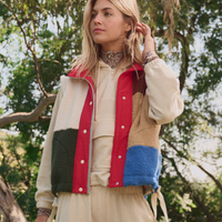 The Plush Color Block Sierra Vest