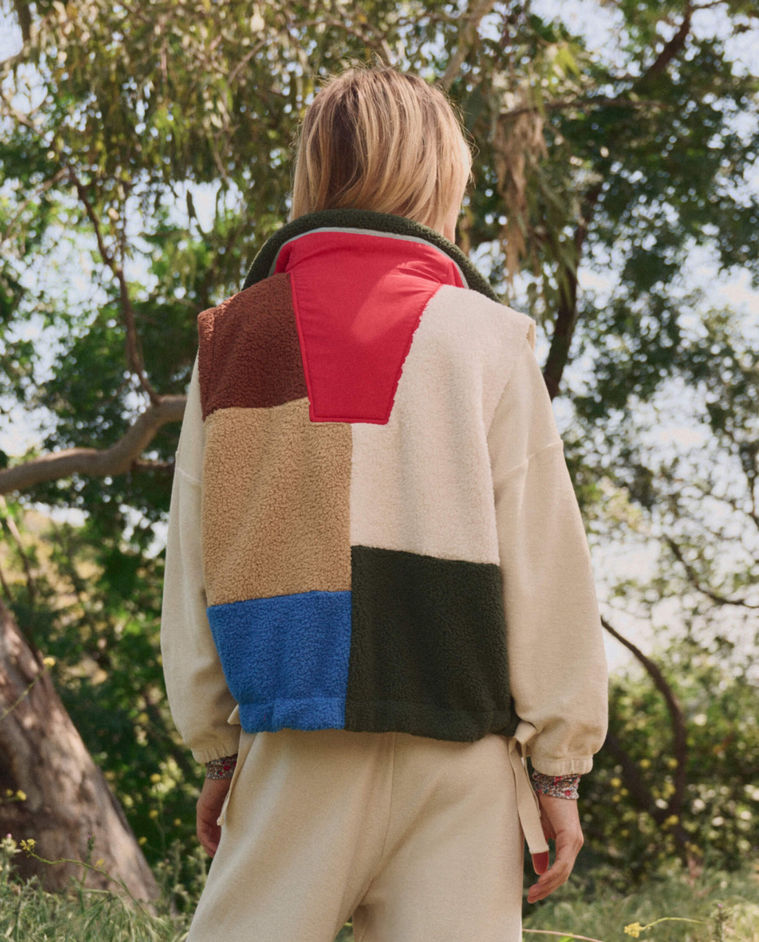 The Plush Color Block Sierra Vest