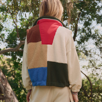 The Plush Color Block Sierra Vest