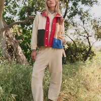 The Plush Color Block Sierra Vest